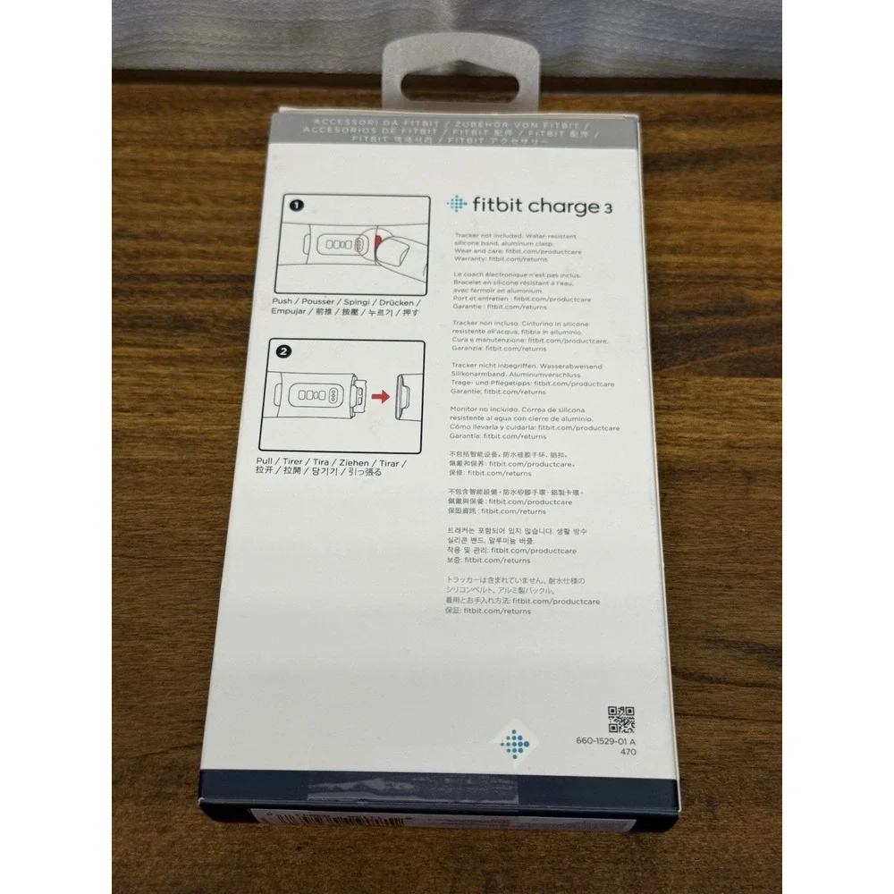 Fitbit Charge 3 Sport Band Size S/P Breathable Black Accessory